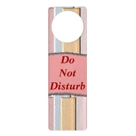 Do Not Disturb Door Hanger