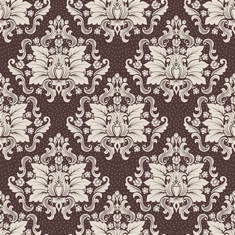 Free Vector Vector Damask Seamless Pattern Background Classical