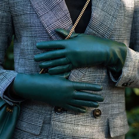 Marsala Olive Green Leather Gloves Glove Gallery