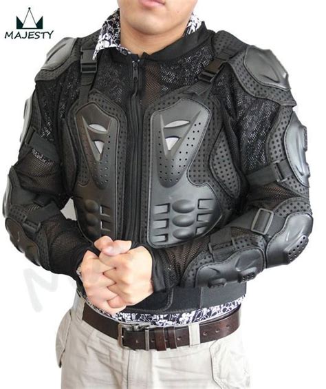 Motorcycle Full Body Armor Jacket Spine Chest Protection Gear S M L Xl