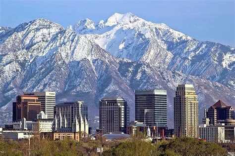 Salt Lake City Skyline Photograph by Tony Huffaker - Fine Art America