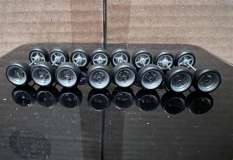 Hot Wheels Real Rider Custom Rubber Wheel Gray Spoke JDM Mm Wide Mm Set EBay