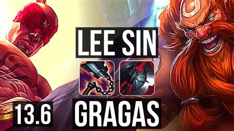 LEE SIN Vs GRAGAS JNG 5 1M Mastery 10 1 4 1700 Games Legendary