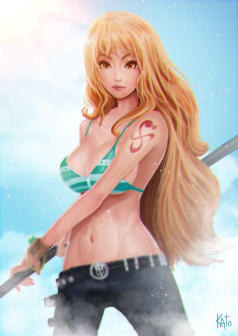 One Piece Nami Bikini Top Cleavage Tagme 337932 Yande Re