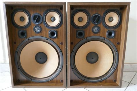 PAIRE D ENCEINTES KENWOOD 4 WAY 6 SPEAKERS SYSTEM KL 777 VINTAGE