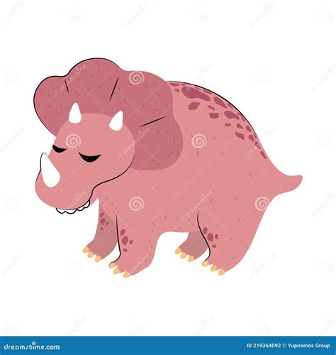 Triceratops Dinosaur Cartoon Stock Vector Illustration Of Dinosaur Comic 219364092