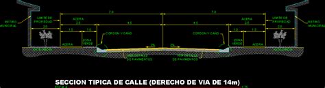 Typical Road Cross Section Drawing