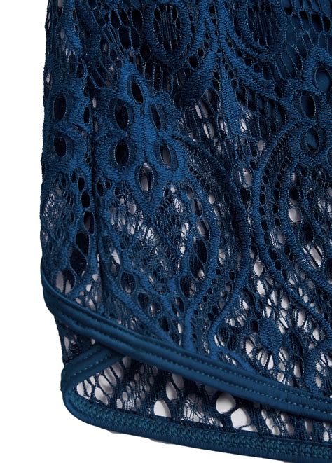 Surplice Peacock Blue Lace Bikini Set Modlily USD 41 98