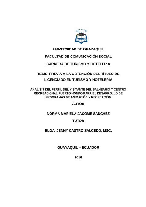 Pdf Car Tula Universidad De Guayaquil Facultad De Repositorio Ug Edu