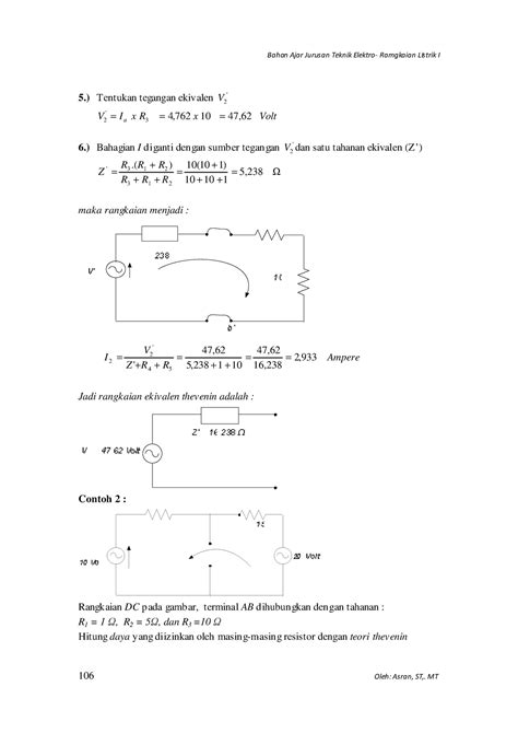 Rangkaian Listrik 36 Bahan Ajar Jurusan Teknik Elektro Ramgkaian