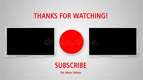 Youtube End Screen Animation Stock Video Video Of Button Screen