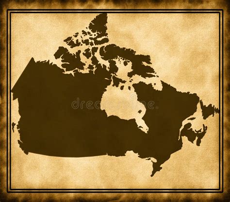 Canada Color Map Stock Vector Illustration Of Central 6342147