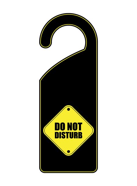 Download Do Not Disturb Door Hanger Svg Freepngimg