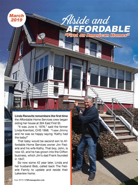 Affordable Homes Story June 2019 Clifton Merchant Magazine By Clifton