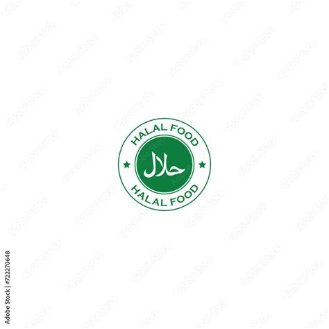 Halal Food Logo Halal Food Label Vector Graphics Stock Vector Adobe