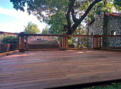 Redwood Deck La Crescenta Craftsman Deck Los Angeles By