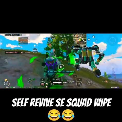 Self Revive Bgmi Funny Squad Wipe Shorts😂 Bgmi Pubgmobile