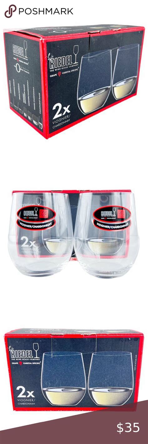 Riedel O Chardonnayviognier Stemless Crystal Wine Glasses Set Of 2 Crystal Wine Glasses