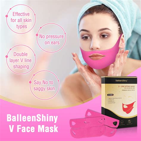 V Line Mask, Ballenshiny V Face Mask Double Chin Reducer