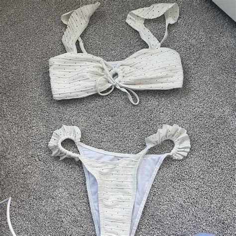 Small White Bikini Super Cute Depop