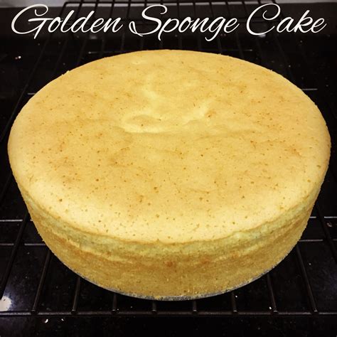 Golden Sponge Cake | MyHomeMadeDelicacies