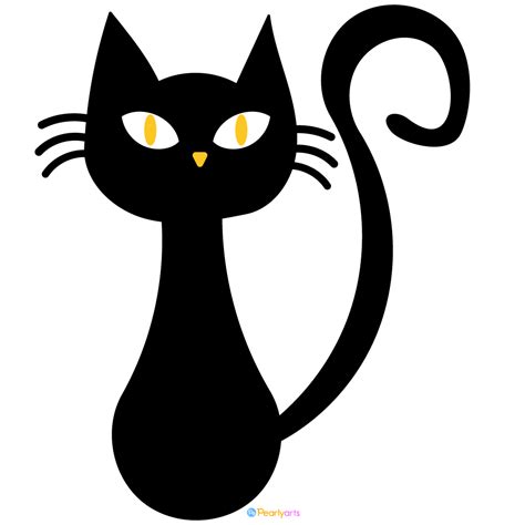 FREE Black Cat Clipart for Halloween | Pearly Arts