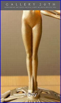 Art Deco Lamp Superb Art Deco Nude Figural Lamp After Max Le