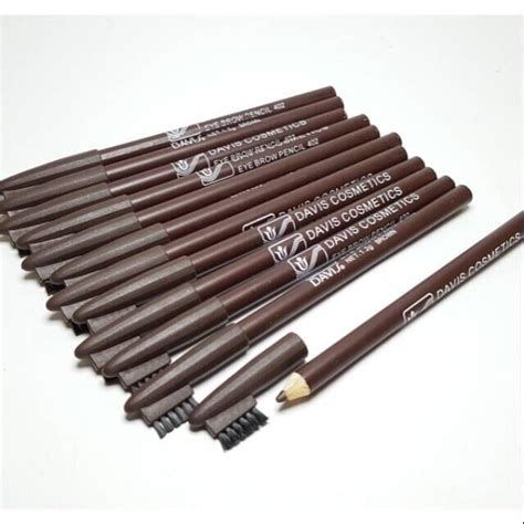 Pensil Alis Davis Hitam Atau Coklat Kuas Waterproof Lazada Indonesia