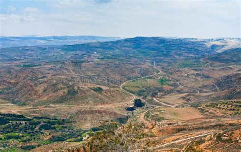 View From Mount Nebo In Jordan Stock Image - Image of green, arab: 23883451