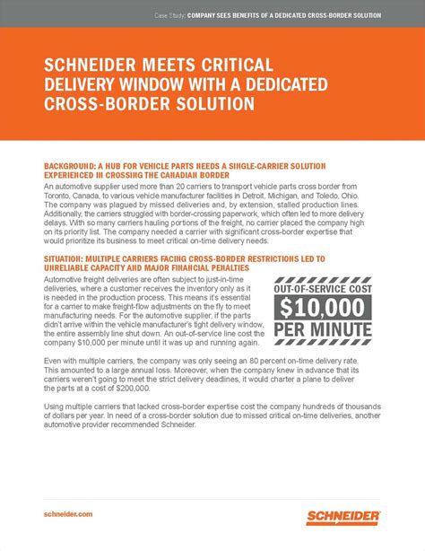 Automotive Supplier Saves MILLIONS by having Schneider flex to Meet