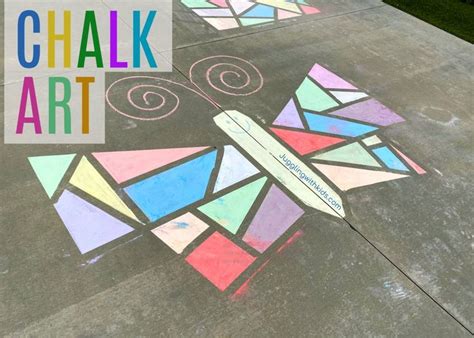 Stained Glass Chalk Art – Juggling With Kids | Chalk art, Sidewalk ...