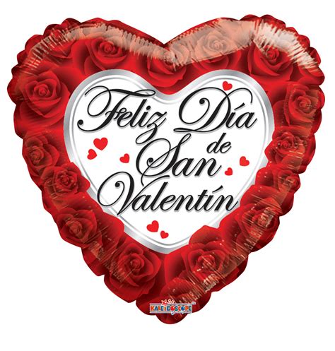 81247 - 18" Feliz Dia De San Valentin Roses - Balloons N' More