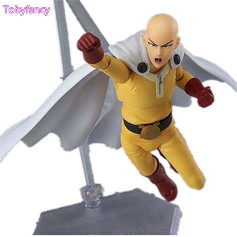 One Punch Man Figma 160mm Pvc Action Figure Saitama Sensei Anime One Punch Man Collectible Model