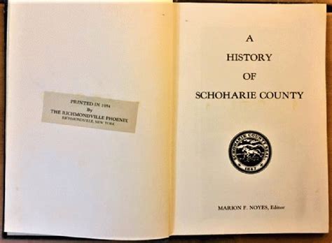 A History of Schoharie County by Marion F. Noyes [Editor]: Fair ...