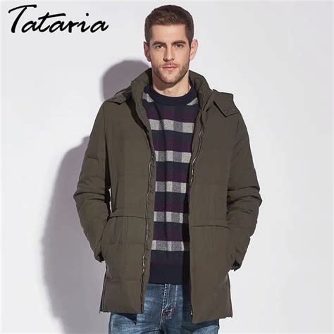 Tataria Tamanho Grande Homens Jaqueta Masculina De Inverno Para Baixo