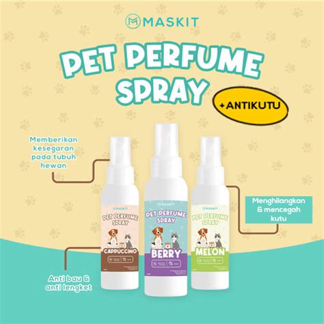 Jual Pet Perfume Parfum Kucing Anjing Hewan Grooming Spray Anti Kutu