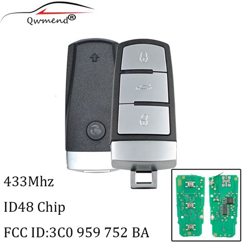 Qwmend Keyless Uncut Flip Smart Car Remote Key Fob Mhz With Id