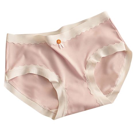 Kmdttou Summer Clearance Women S Mid Oversized Nude Underwear With Seamless And Breathable