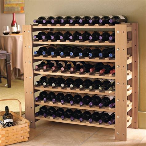 Wine Enthusiast Swedish Bottle Wine Rack Natural The