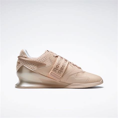 Legacy Lifter II Shoes in Soft Ecru / Rose Gold / Cloud White | Reebok ...