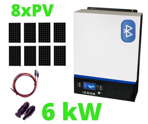 Hybrydowy Zestaw Solarny Off Grid ESB 6kW 24 MPPT 8xPV Mono ERLI Pl