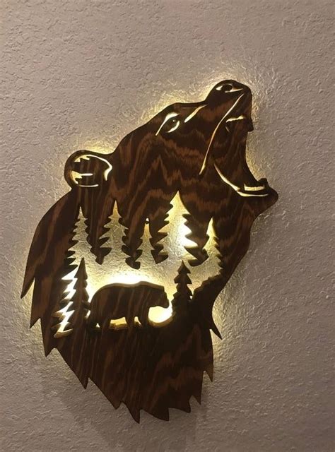 Ours Par Matindetempete Wood Art Design Scroll Saw Patterns Laser Art