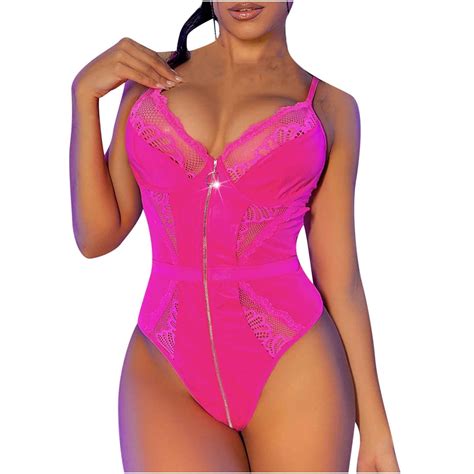 Byoimud Women S Lingerie Jumpsuit Lace See Through Babydoll Bustiers