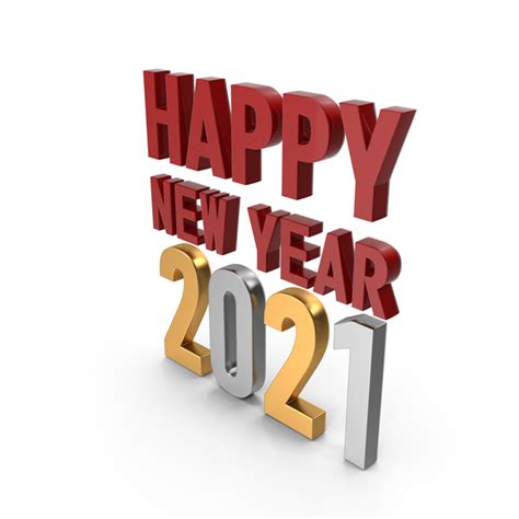 Happy New Year 2020 Symbol Red Gold And Silver Png Images And Psds For