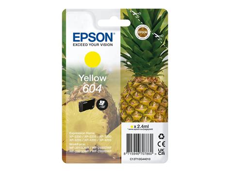 Tinteiro Original Epson 604 Amarelo UDI Universo da Informática