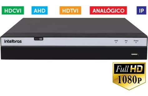 Dvr Gravador Canais Intelbras Mhdx Full Hd Frete Gr Tis