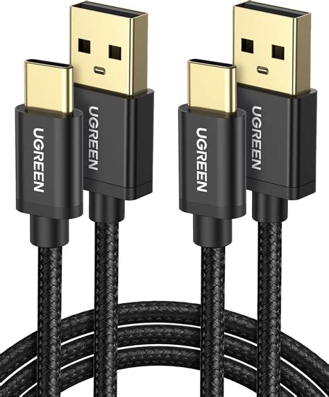 Ugreen Type C Cable M Usb C Cable Nylon Braided Fast Charging Usb Cord