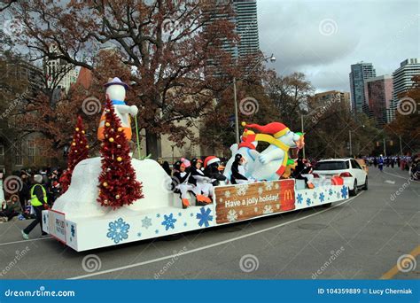 Christmas Parade in Toronto Editorial Stock Image - Image of outdoor ...