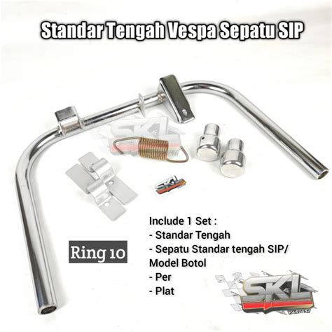 Standar Tengah Vespa Super Sprint Px Excel Ring 10 Standar Tengah