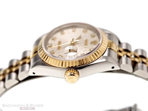 Rolex Datejust Lady Ref K Yellow Gold Stainless Steel Diamond